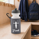 Grey Water Bottle & Holder