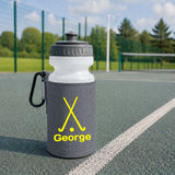 Grey Water Bottle & Holder