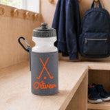 Grey Water Bottle & Holder