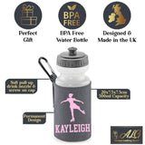 Grey Water Bottle & Holder