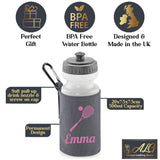 Grey Water Bottle & Holder