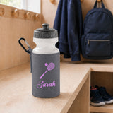 Grey Water Bottle & Holder