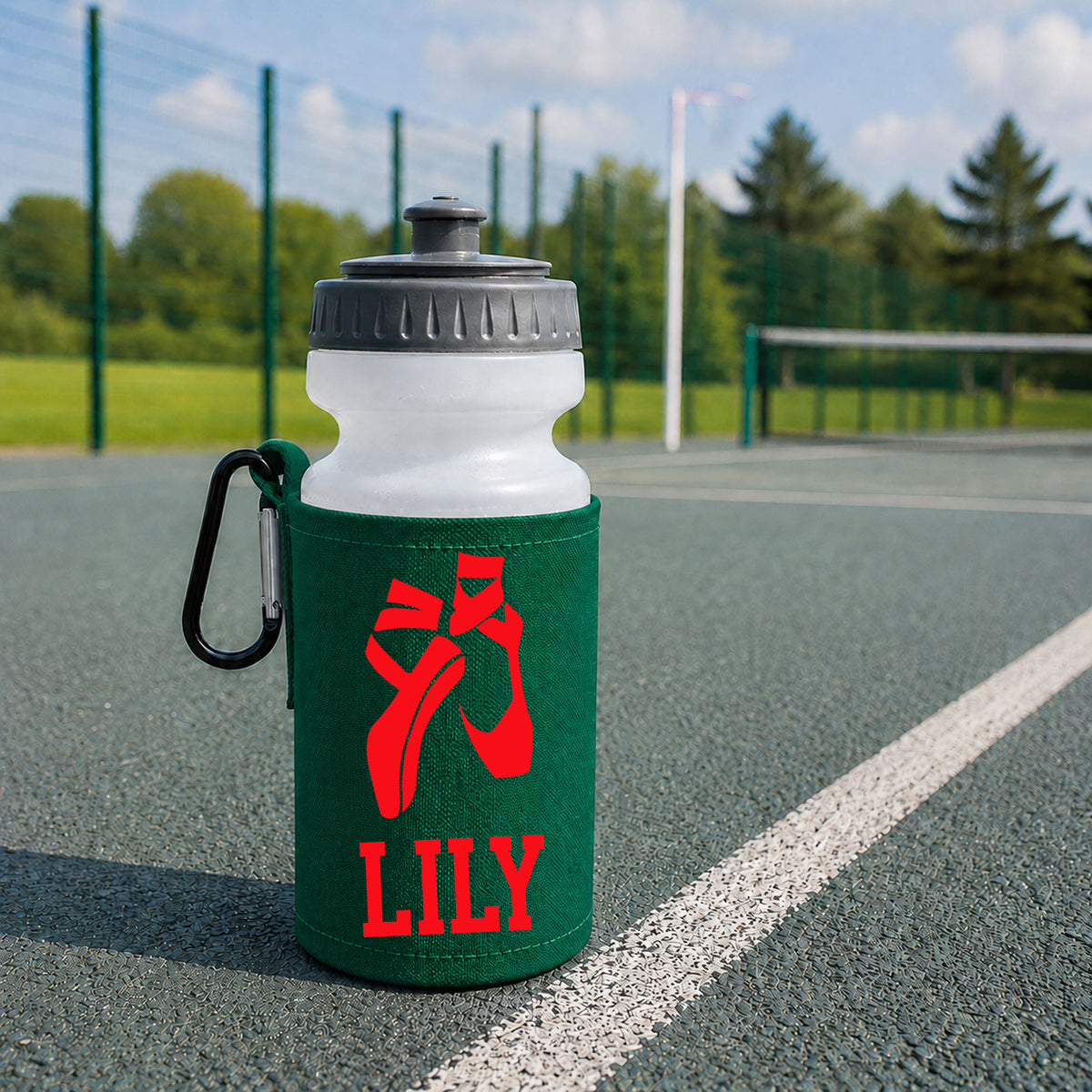 Bottle Green Water Bottle & Holder