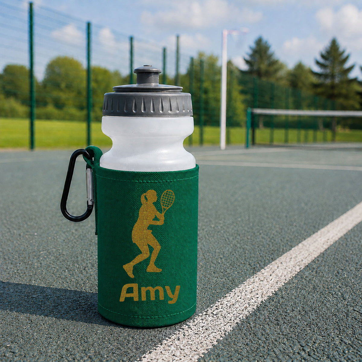 Bottle Green Water Bottle & Holder