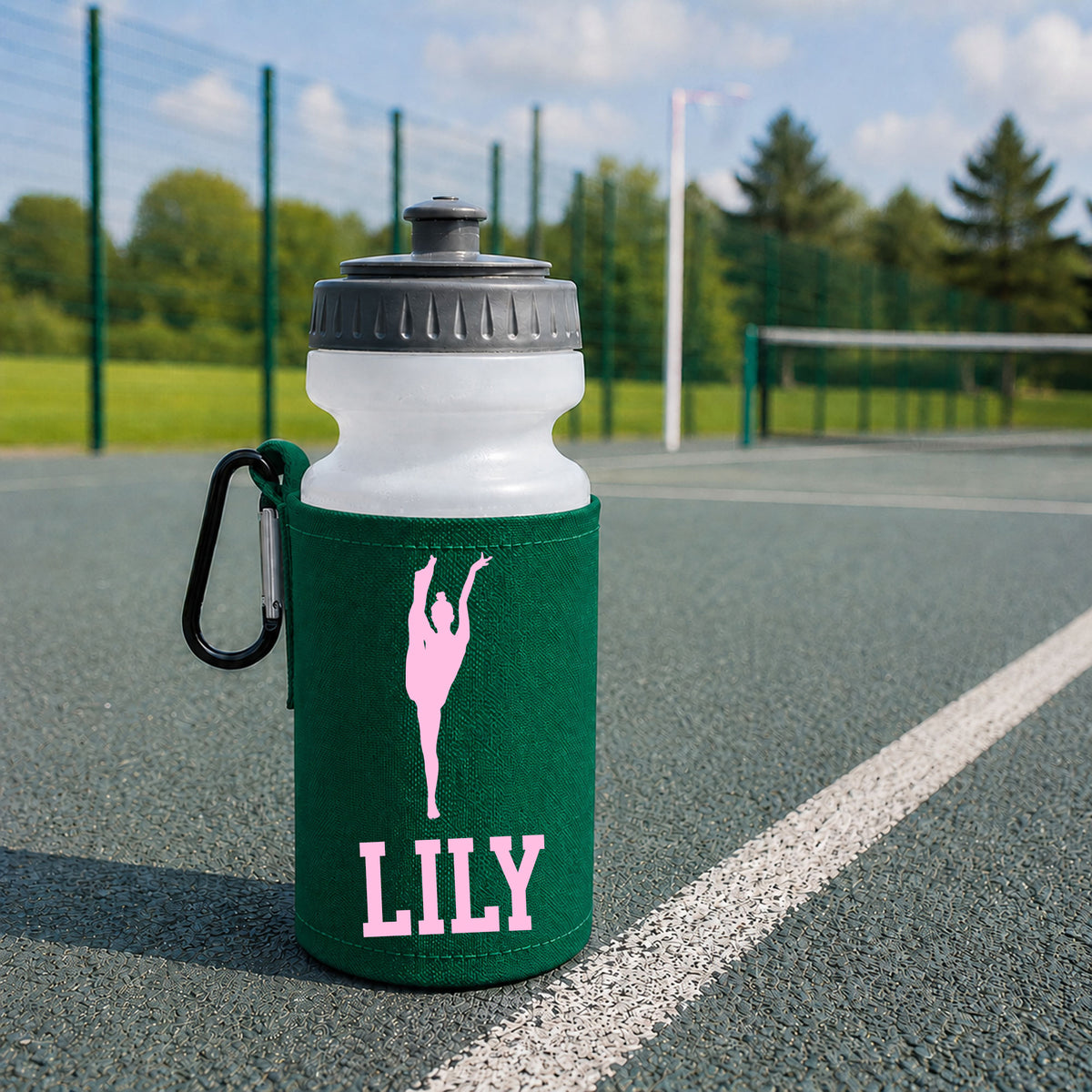 Bottle Green Water Bottle & Holder
