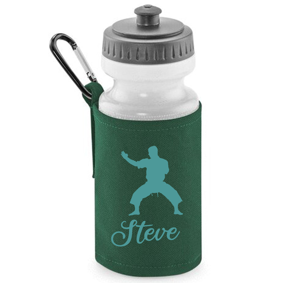 Bottle Green Water Bottle & Holder