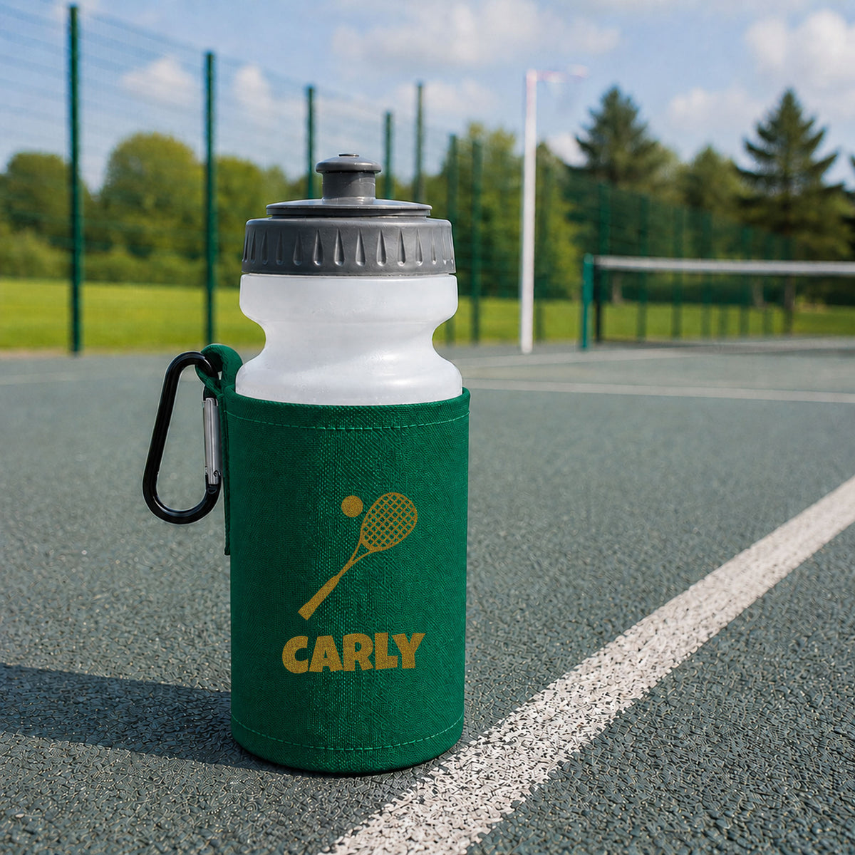 Bottle Green Water Bottle & Holder