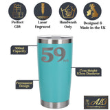 Turquoise Thermal Metal Coffee Cup