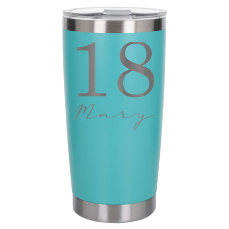 Turquoise Thermal Metal Coffee Cup