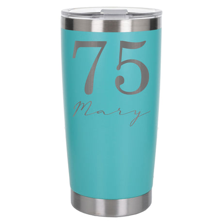 Turquoise Thermal Metal Coffee Cup