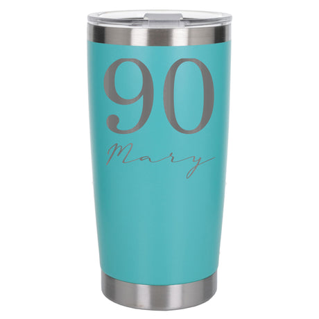 Turquoise Thermal Metal Coffee Cup