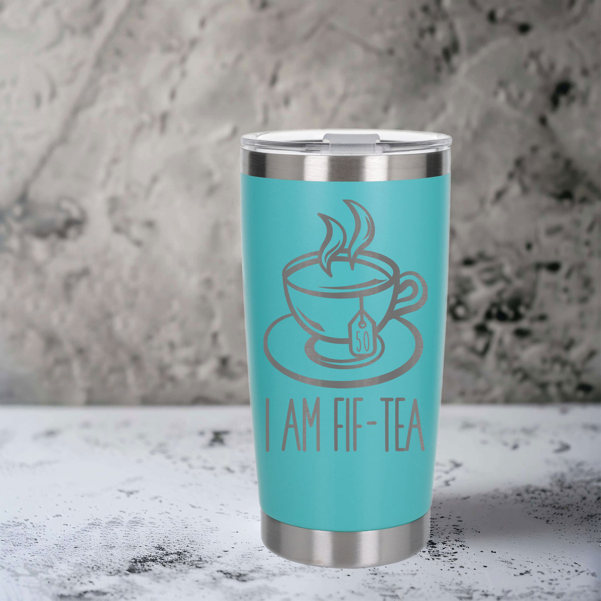 Turquoise Thermal Metal Coffee Cup