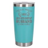 Turquoise Thermal Metal Coffee Cup