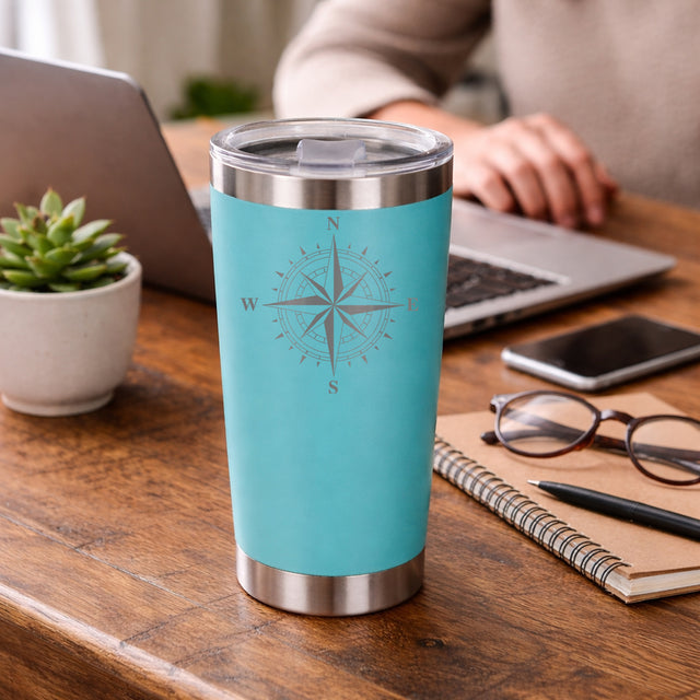Turquoise Thermal Metal Coffee Cup