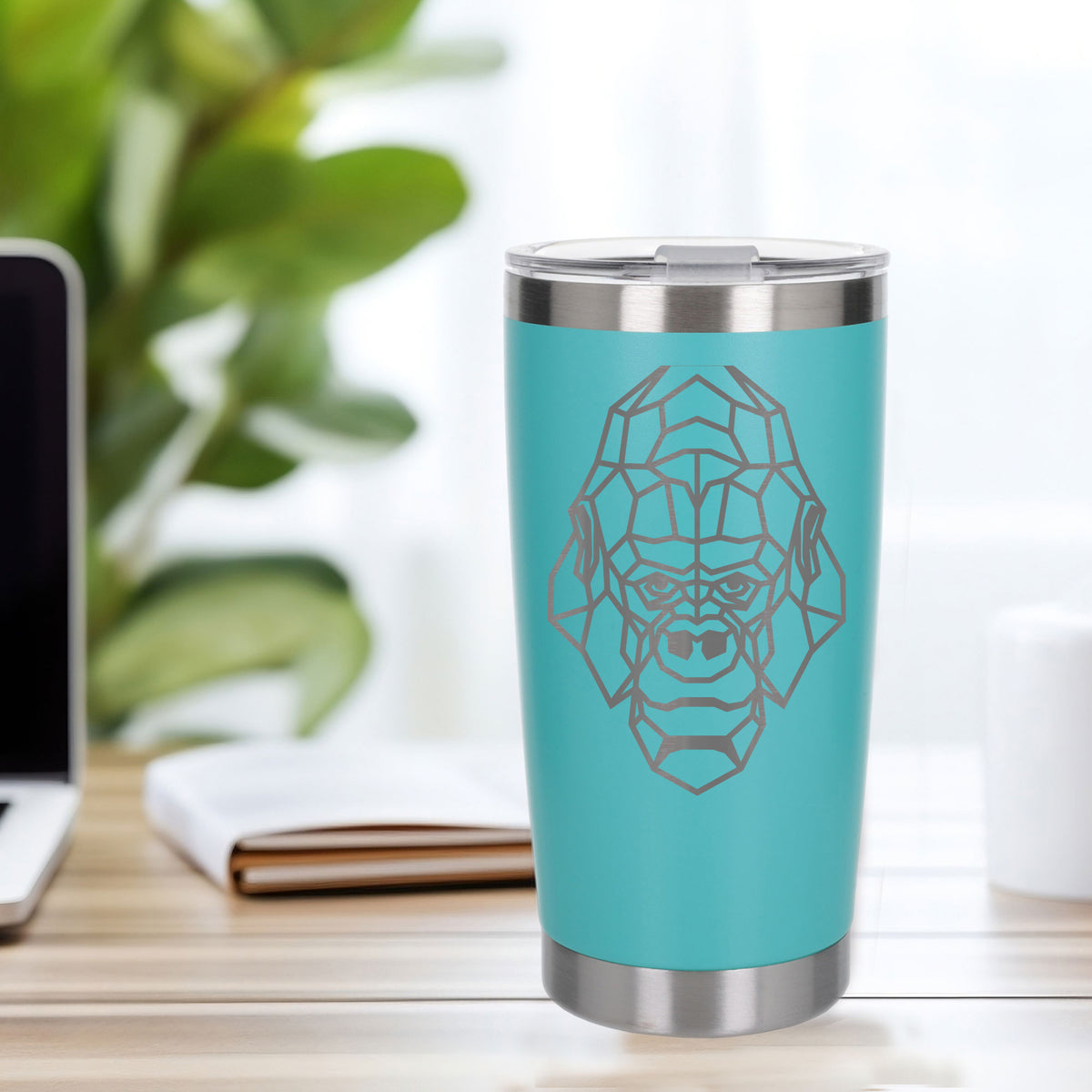 Turquoise Thermal Metal Coffee Cup