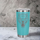 Turquoise Thermal Metal Coffee Cup