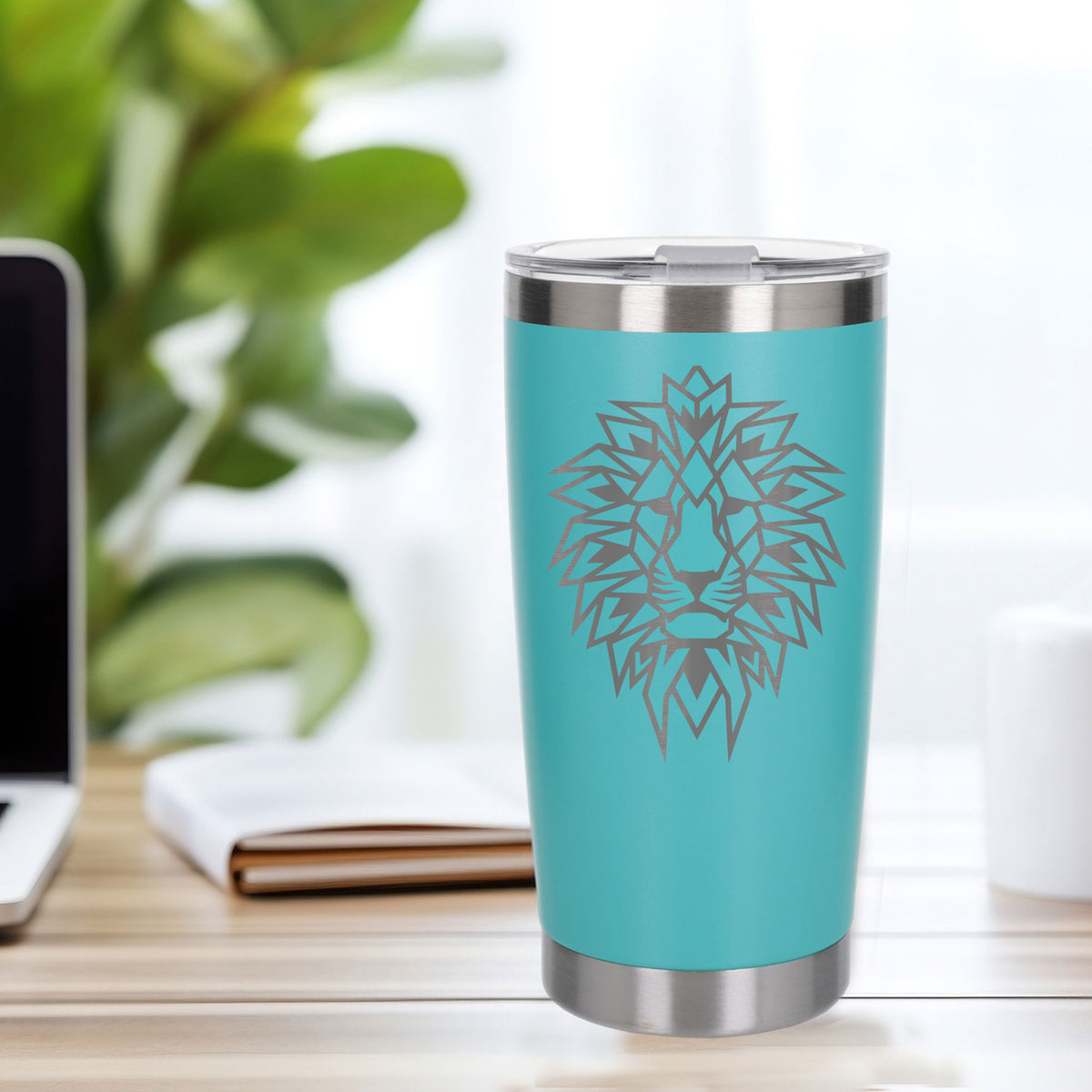 Turquoise Thermal Metal Coffee Cup