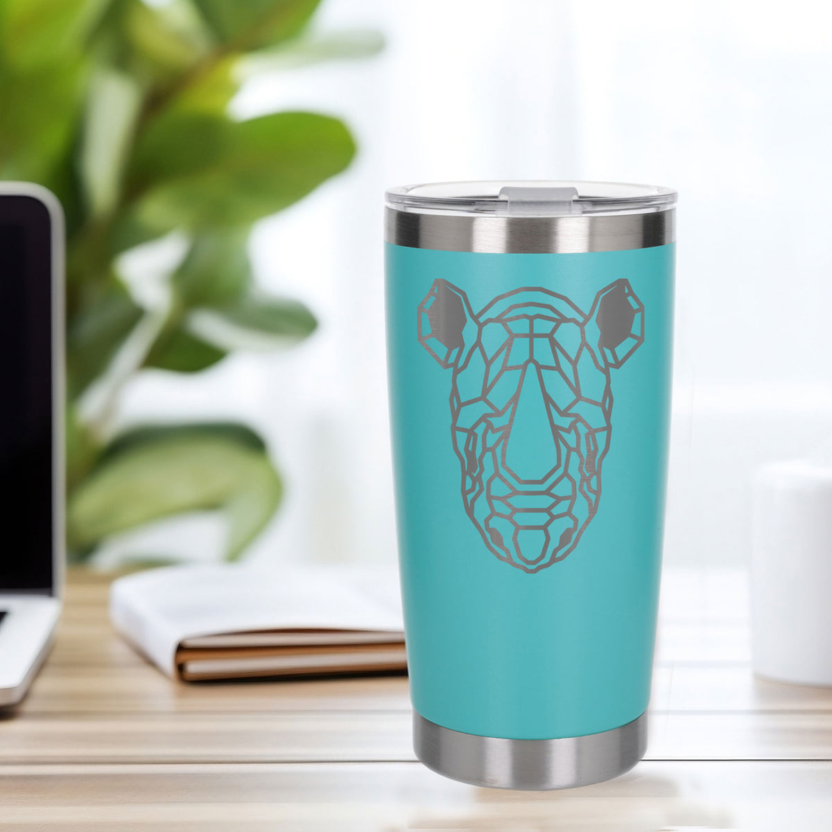 Turquoise Thermal Metal Coffee Cup