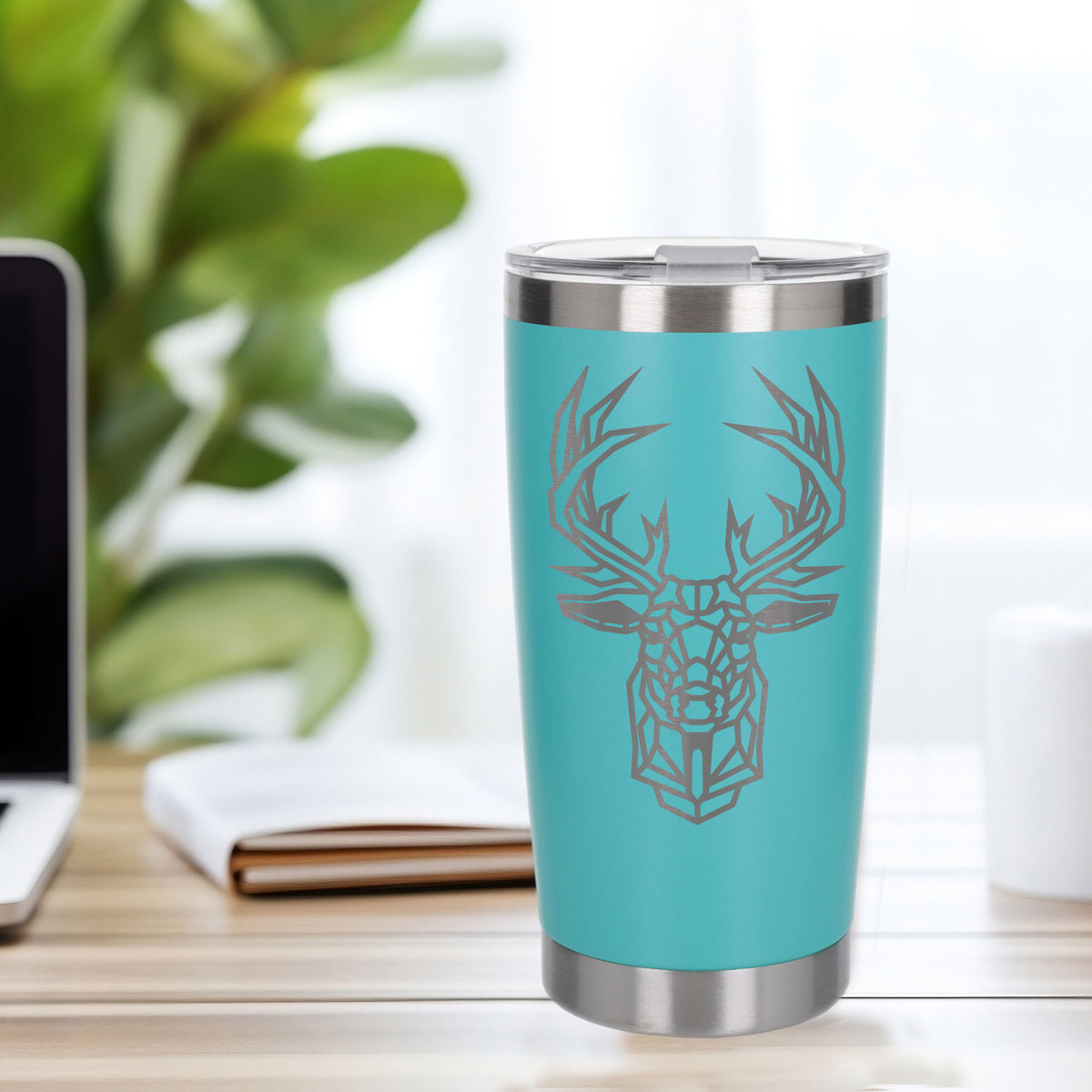 Turquoise Thermal Metal Coffee Cup