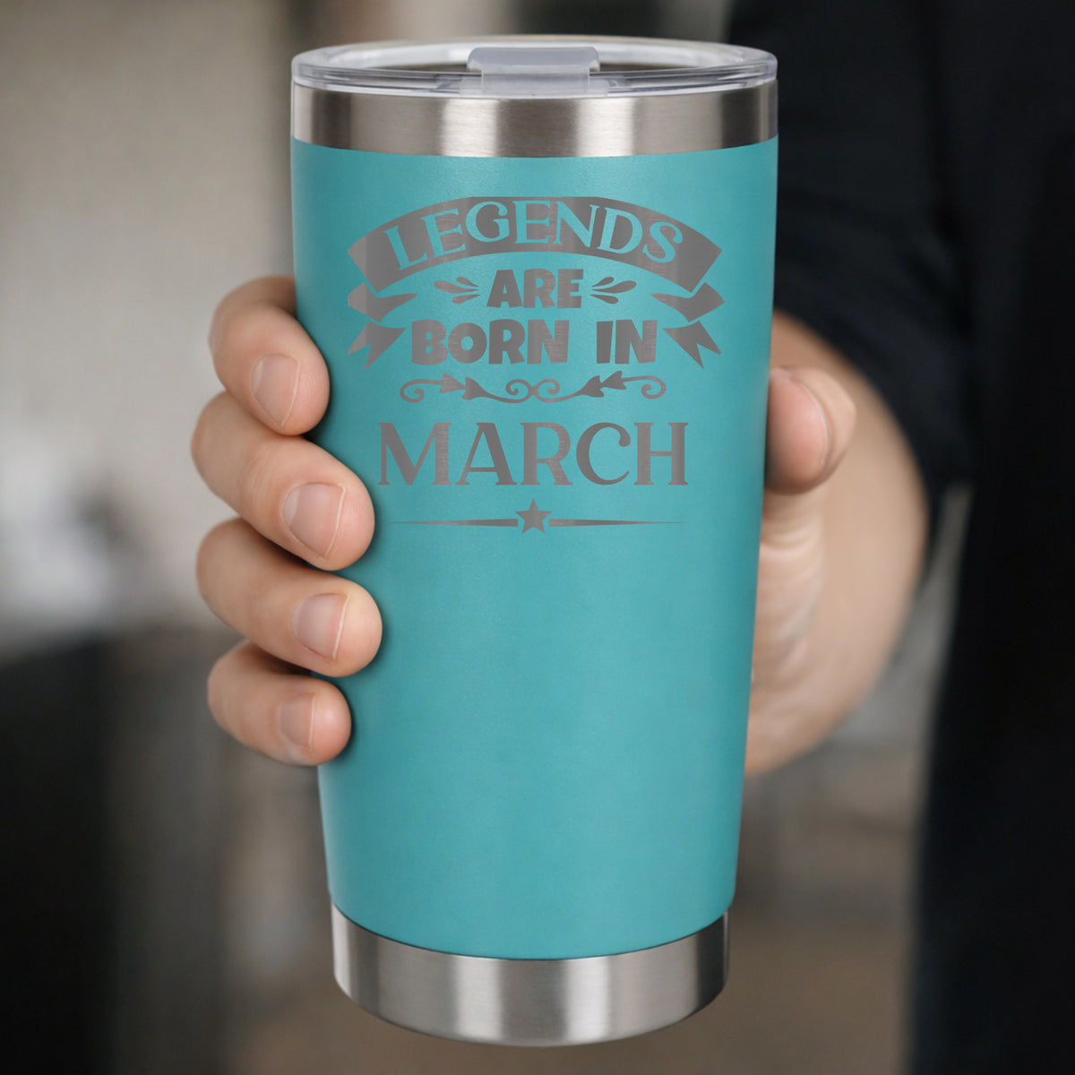 Turquoise Thermal Metal Coffee Cup