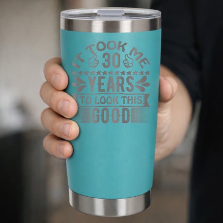 Turquoise Thermal Metal Coffee Cup