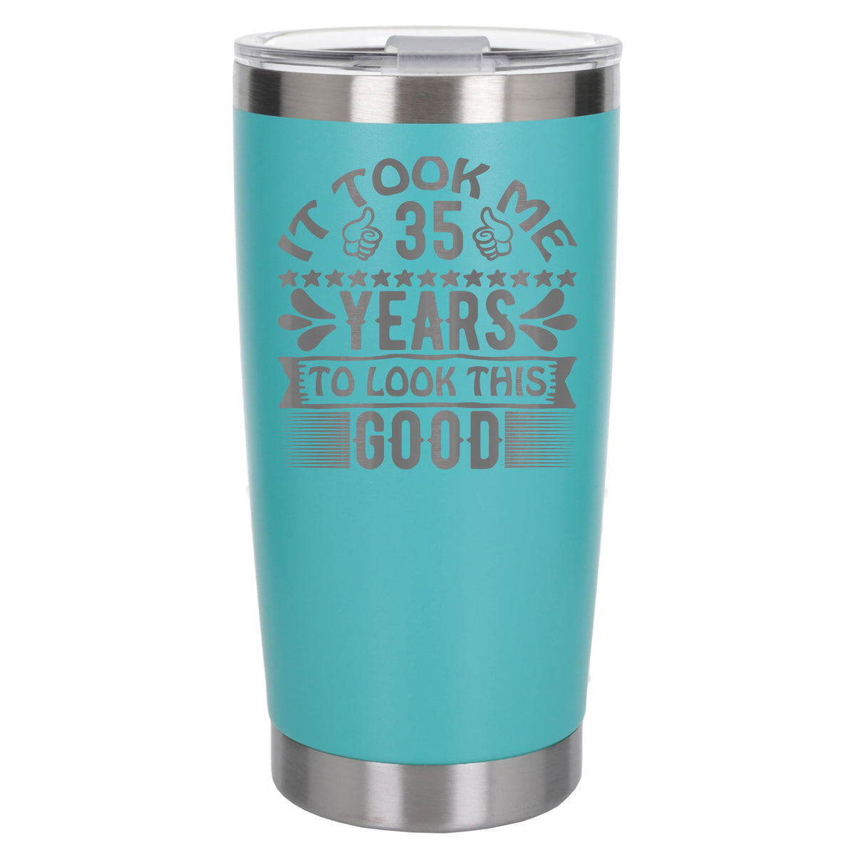 Turquoise Thermal Metal Coffee Cup