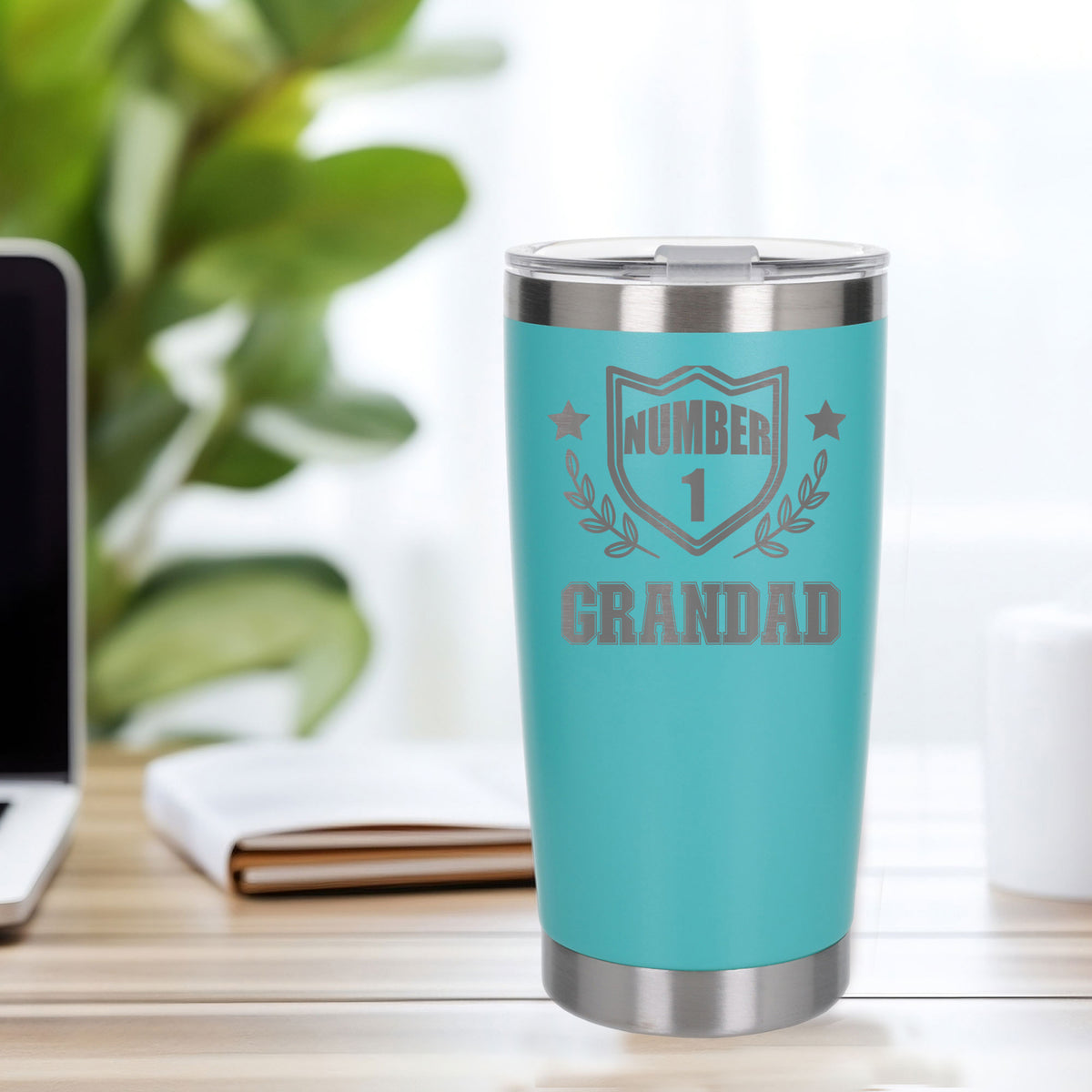 Turquoise Thermal Metal Coffee Cup