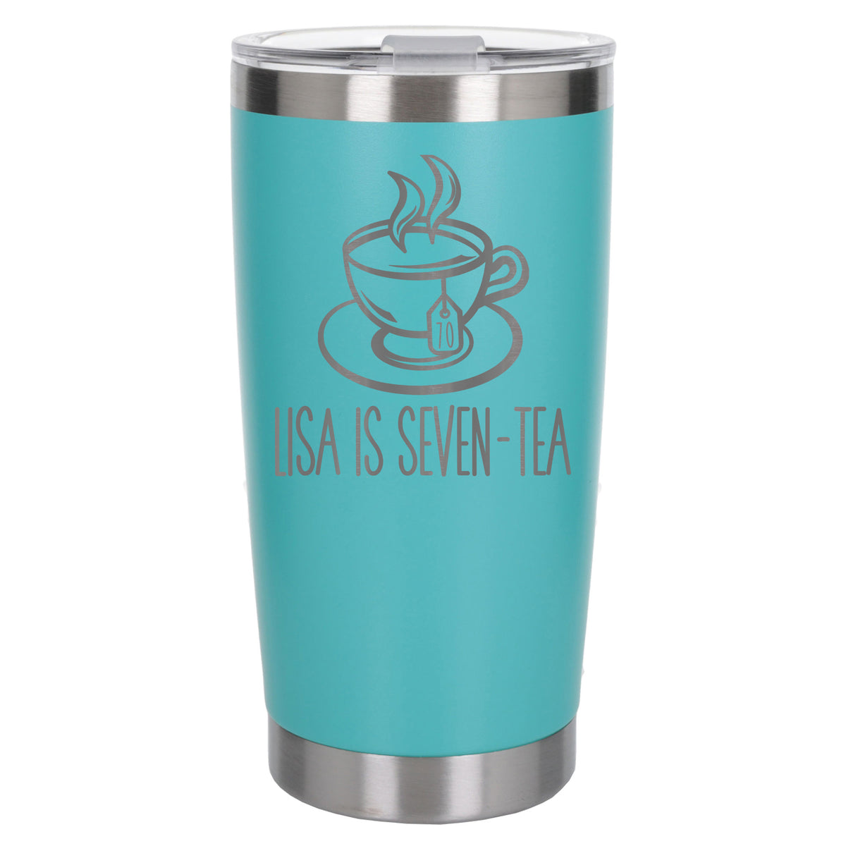 Turquoise Thermal Metal Coffee Cup