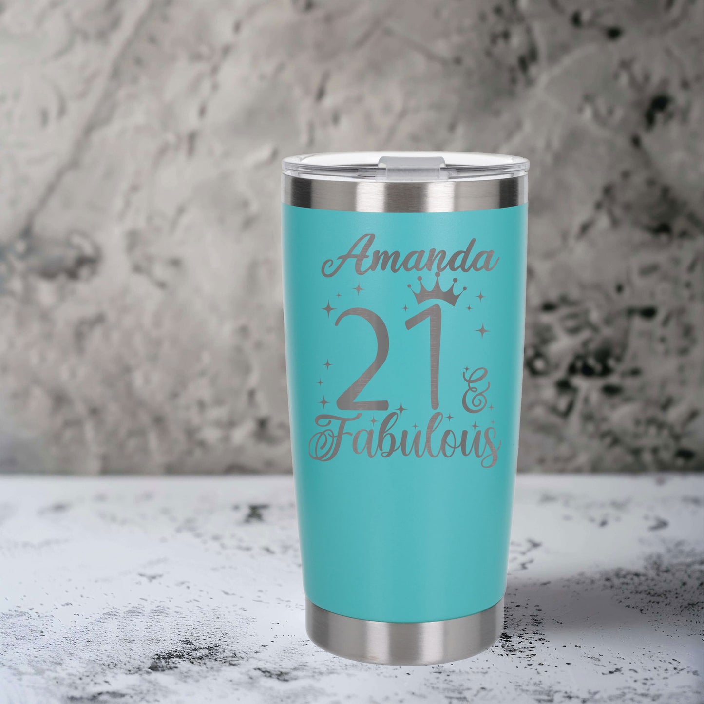 Turquoise Thermal Metal Coffee Cup