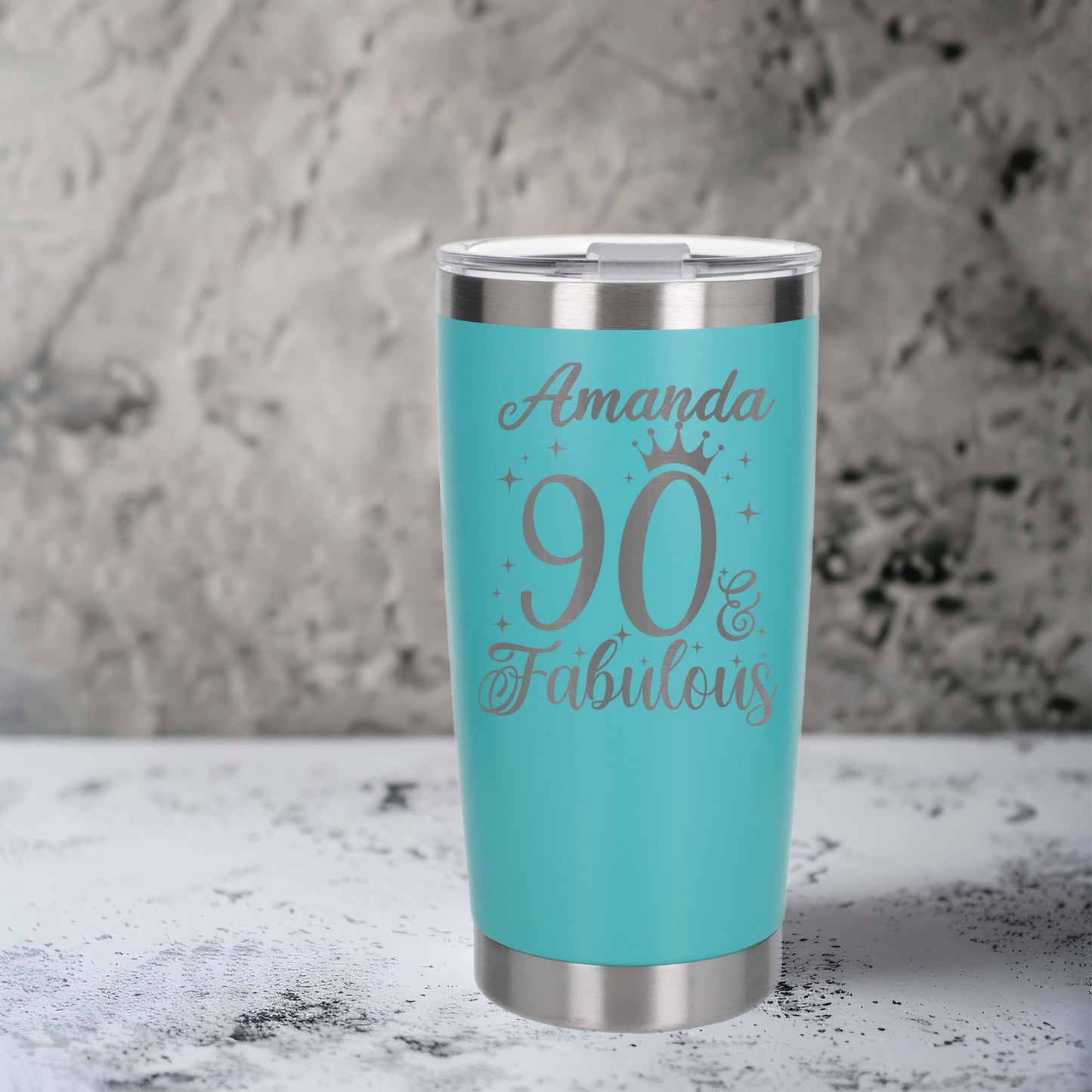 Turquoise Thermal Metal Coffee Cup