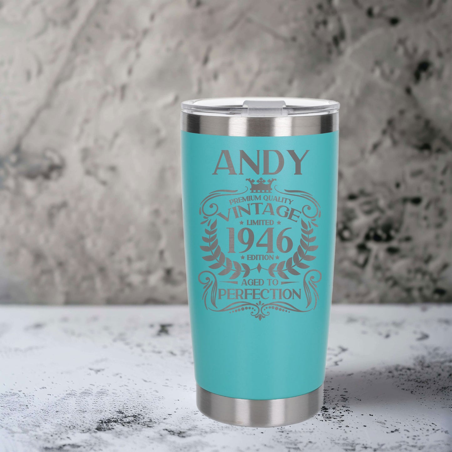 Turquoise Thermal Metal Coffee Cup