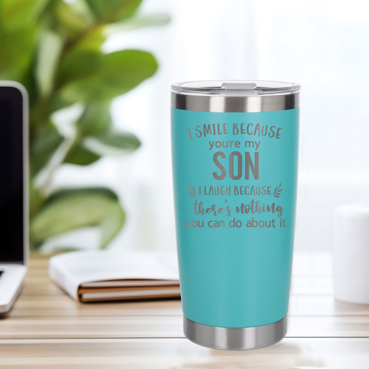 Turquoise Thermal Metal Coffee Cup