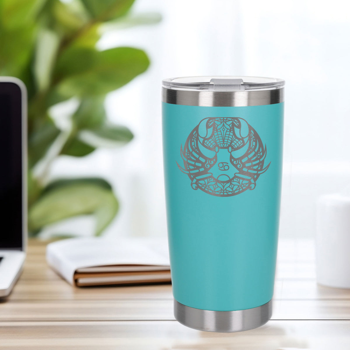Turquoise Thermal Metal Coffee Cup