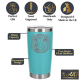 Turquoise Thermal Metal Coffee Cup