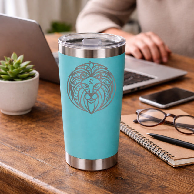 Turquoise Thermal Metal Coffee Cup