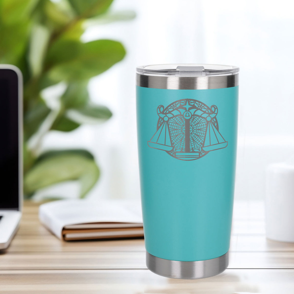 Turquoise Thermal Metal Coffee Cup