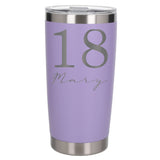 Lavender Thermal Metal Coffee Cup