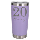 Lavender Thermal Metal Coffee Cup