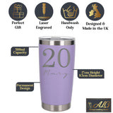 Lavender Thermal Metal Coffee Cup