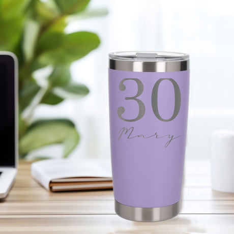 Lavender Thermal Metal Coffee Cup