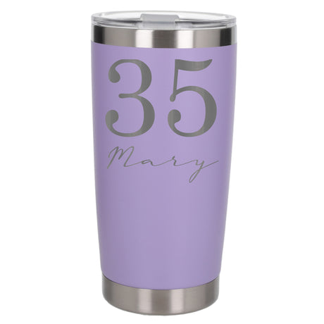 Lavender Thermal Metal Coffee Cup