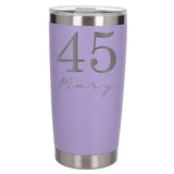 Lavender Thermal Metal Coffee Cup