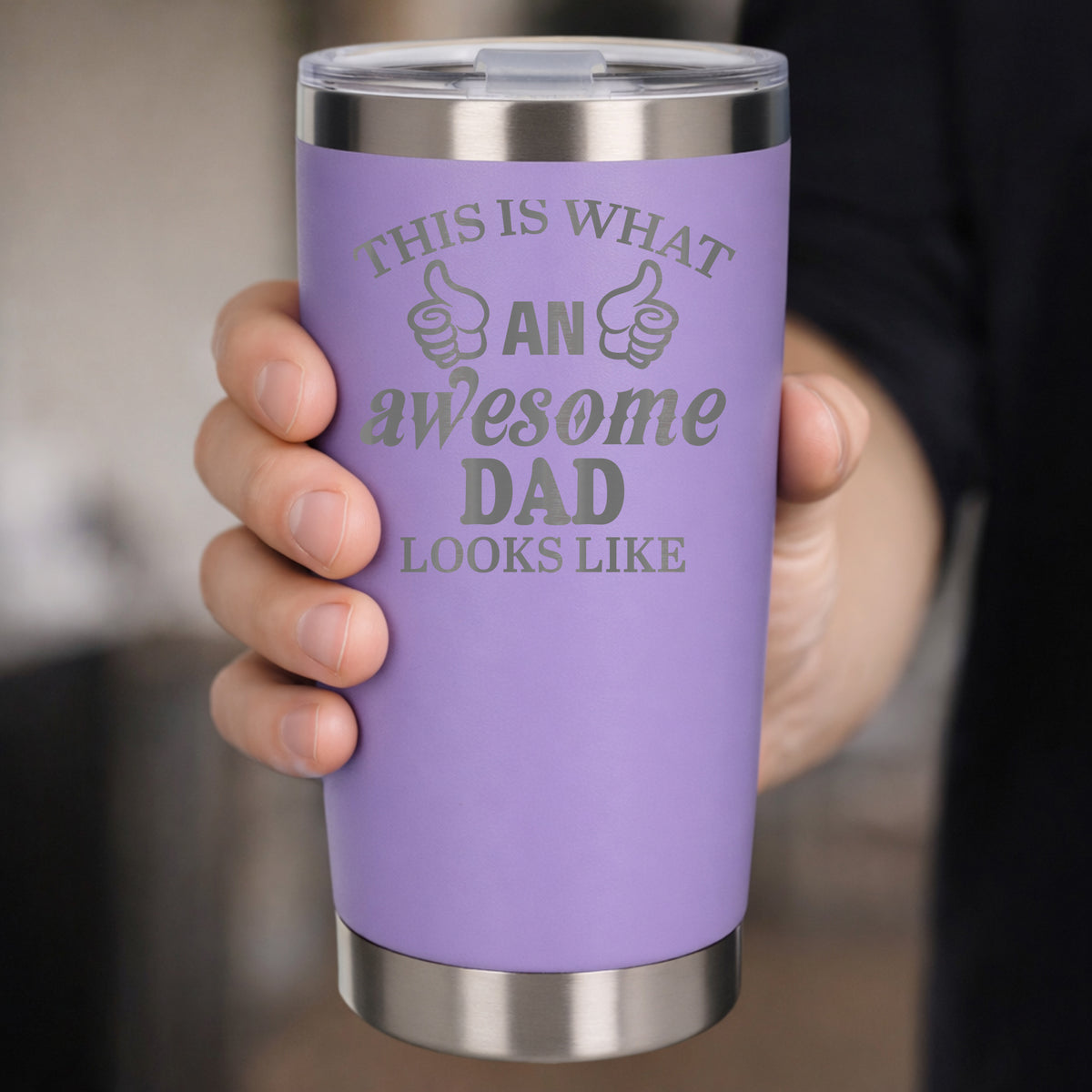 Lavender Thermal Metal Coffee Cup