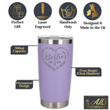 Lavender Thermal Metal Coffee Cup