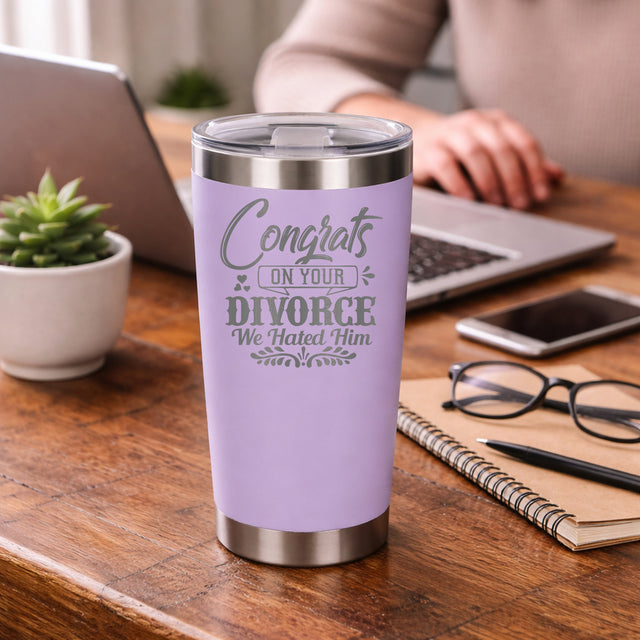 Lavender Thermal Metal Coffee Cup