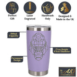 Lavender Thermal Metal Coffee Cup