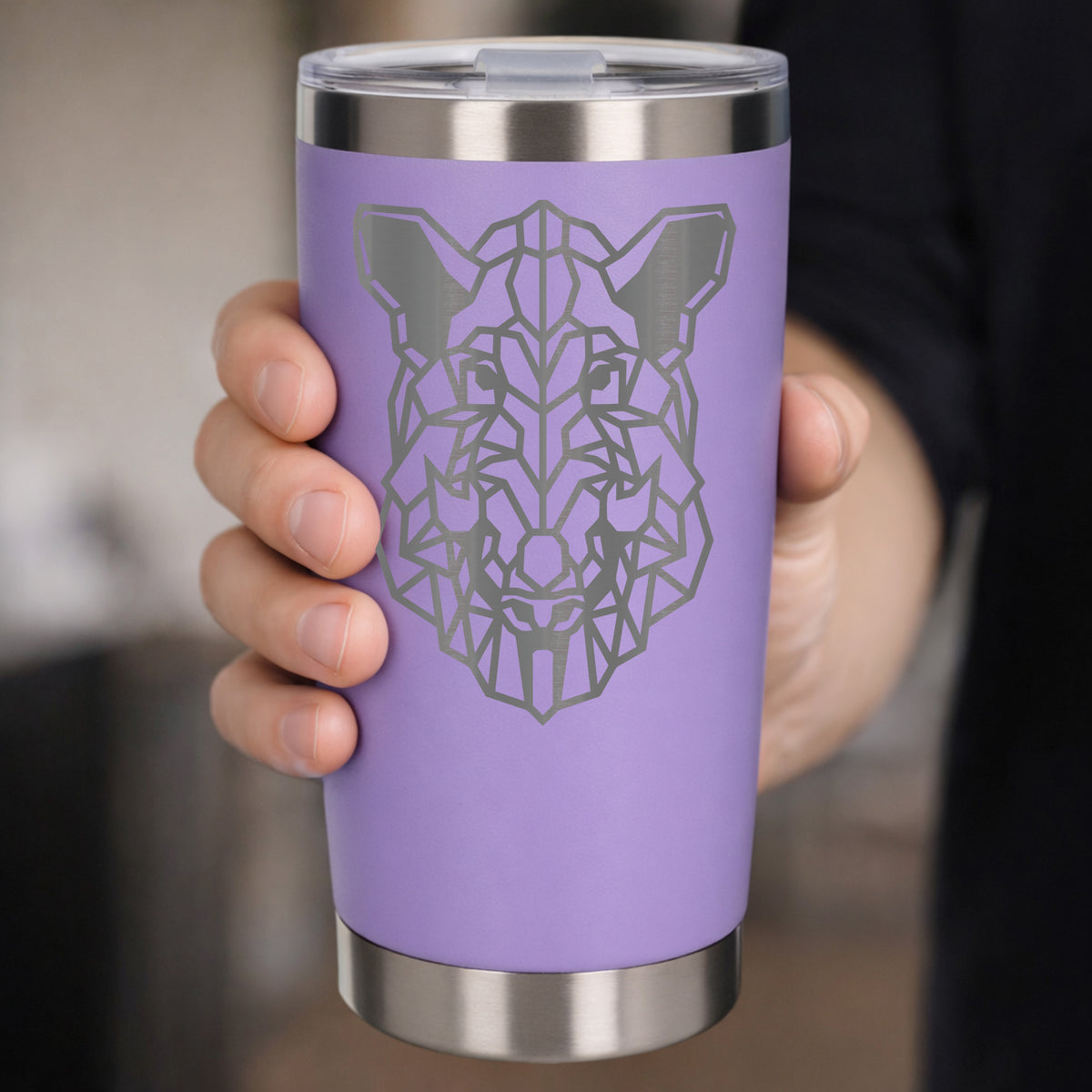 Lavender Thermal Metal Coffee Cup