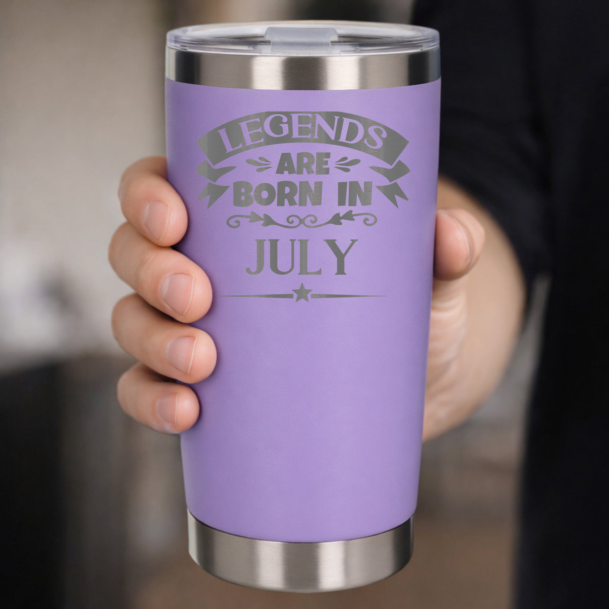 Lavender Thermal Metal Coffee Cup