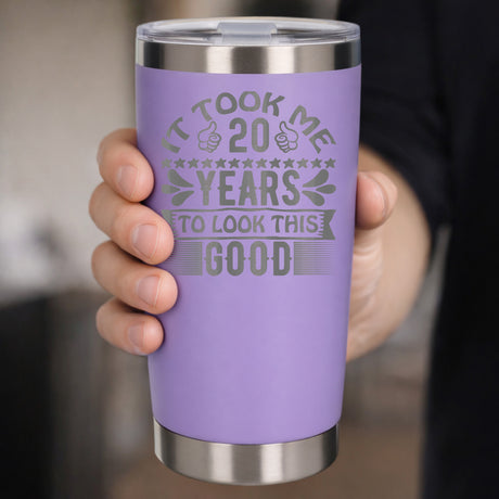 Lavender Thermal Metal Coffee Cup