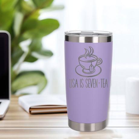 Lavender Thermal Metal Coffee Cup
